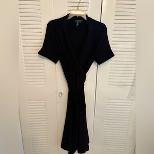 Ralph Lauren Black Wrap Dress